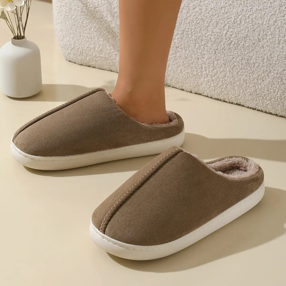 Thick Plush Winter Slippers
