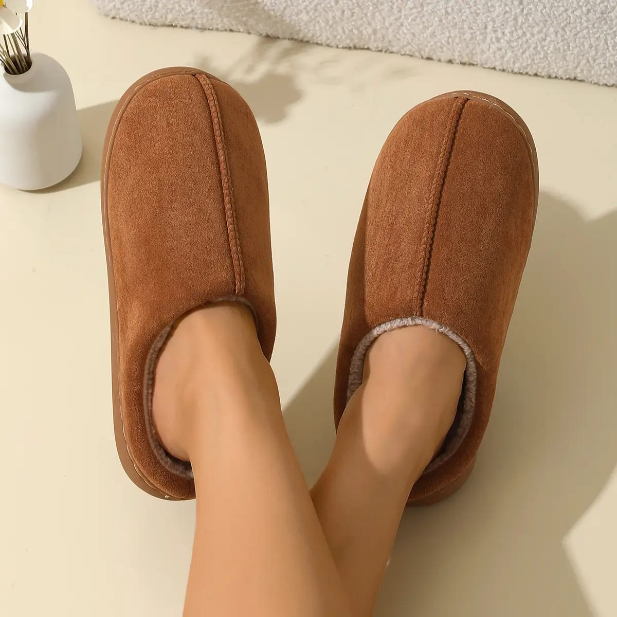 Thick Plush Winter Slippers